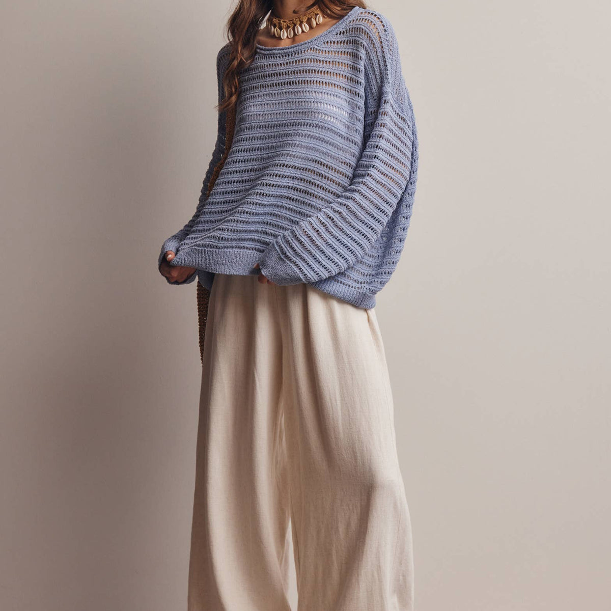 Callie Knit Stripe Sweater Top