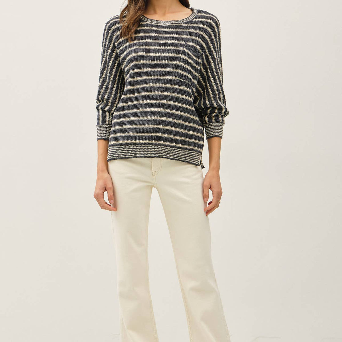 Waffle Knit Dolman Sweater
