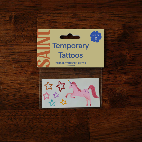 Unicorn Party Temporary Tattoos