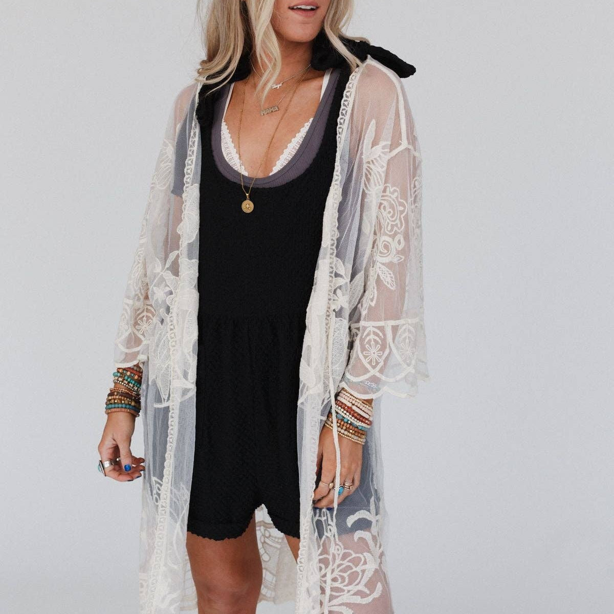 Butterfly Beach Kimono - Ivory