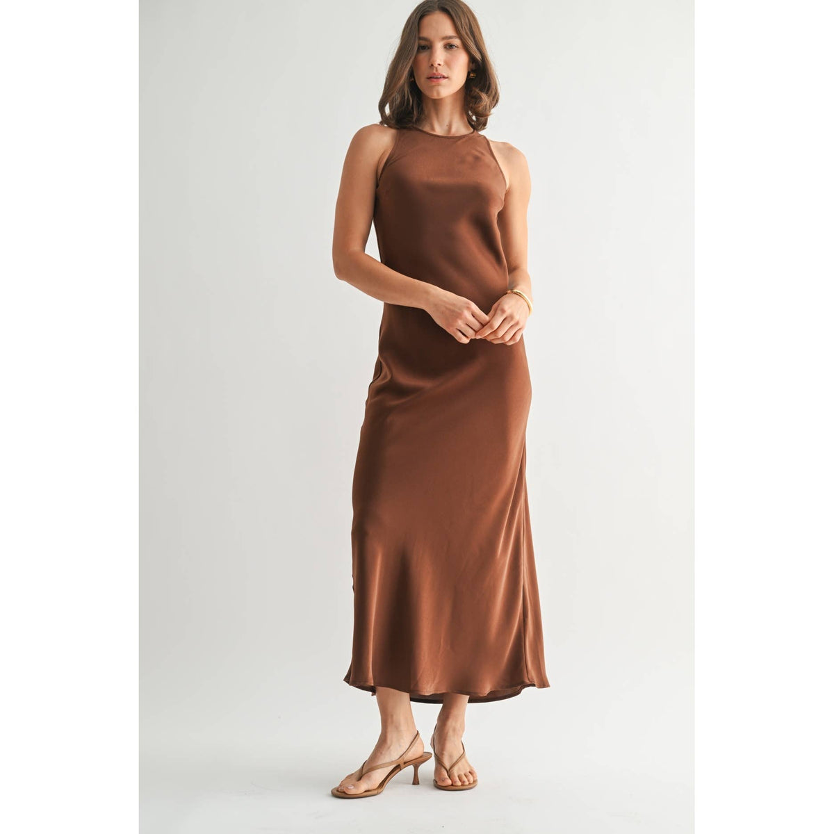 Satin Maxi Dress