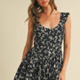 Kara Floral Print Flared Romper