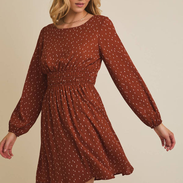 Sammy Round Neck Long Sleeve Dress