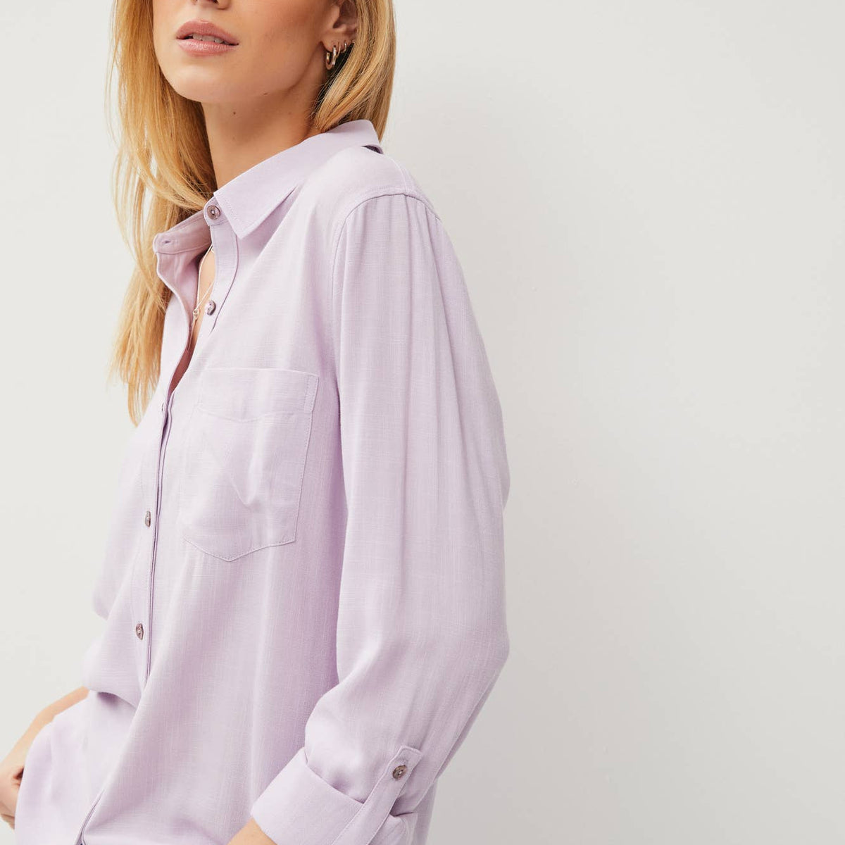 Lightweight Button Down Over Shirts