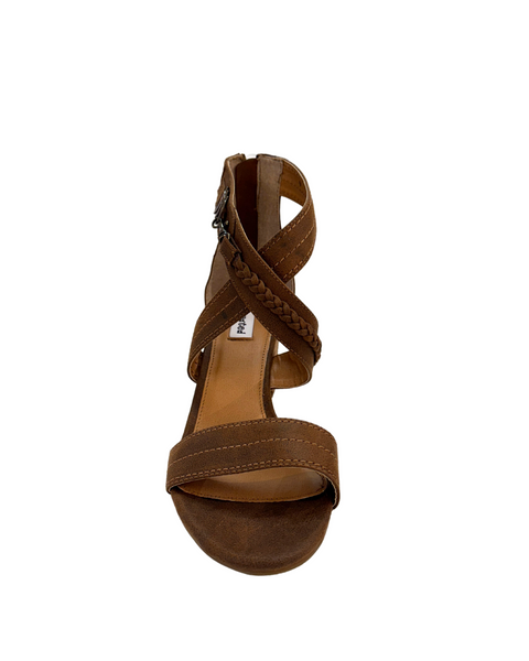 Qila Heeled Sandal in Tan