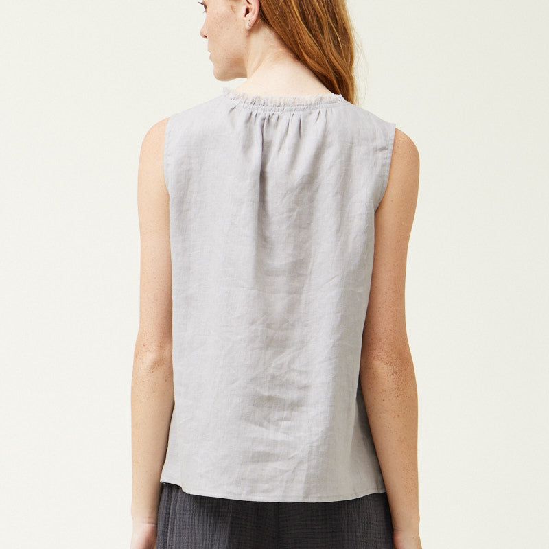 Sleeveless Linen Top