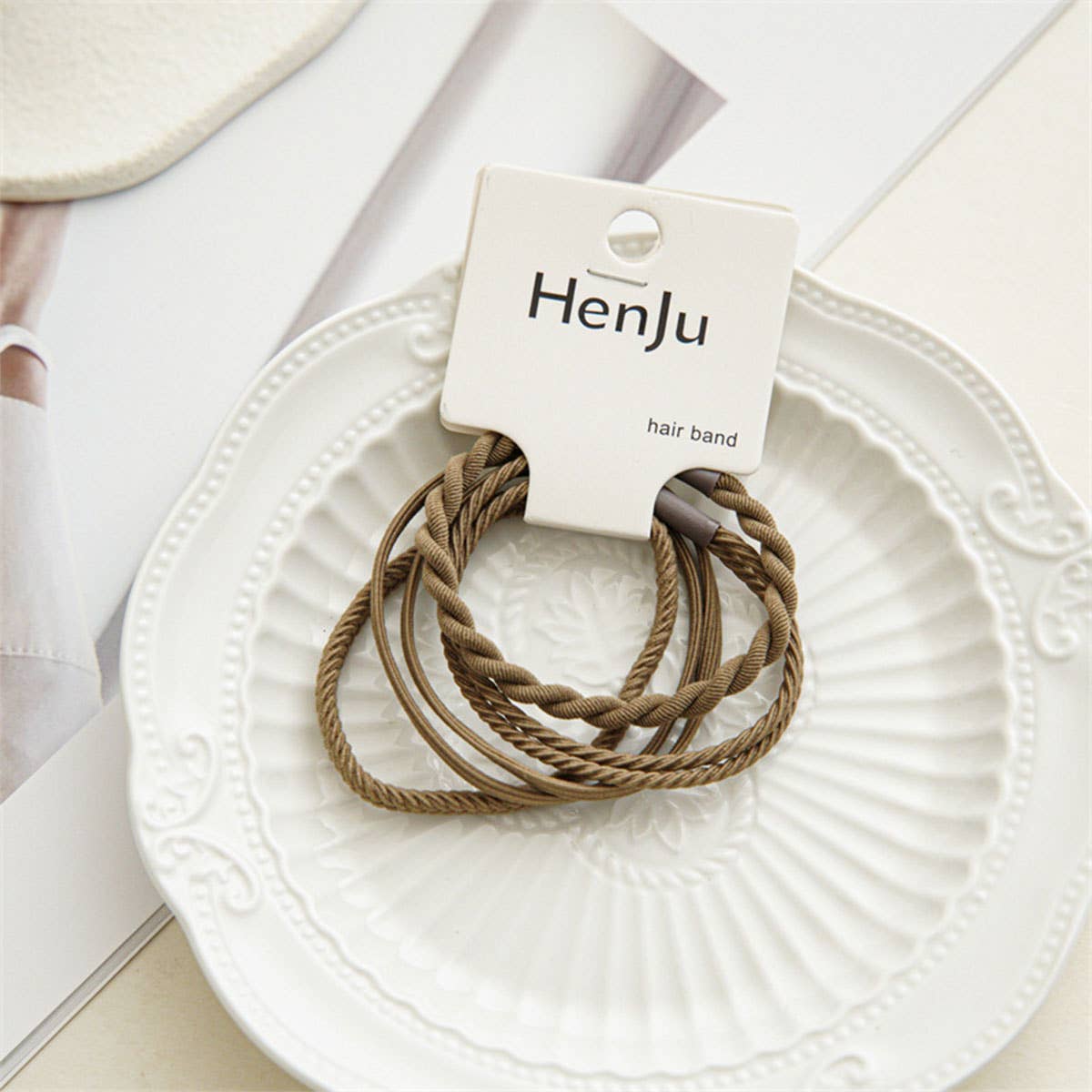 Braided Elastic Hair Ties Set