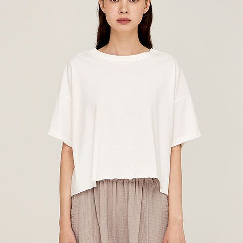 Raw Boxy Cut Tee