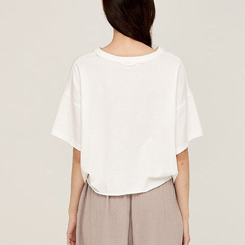 Raw Boxy Cut Tee