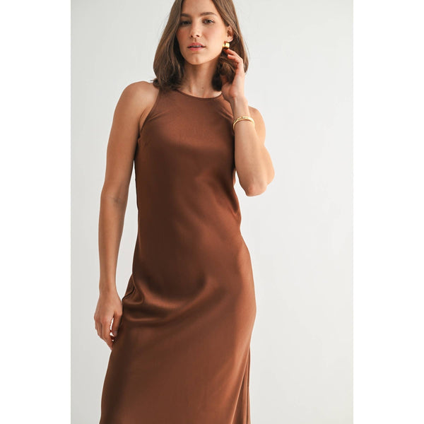 Satin Maxi Dress