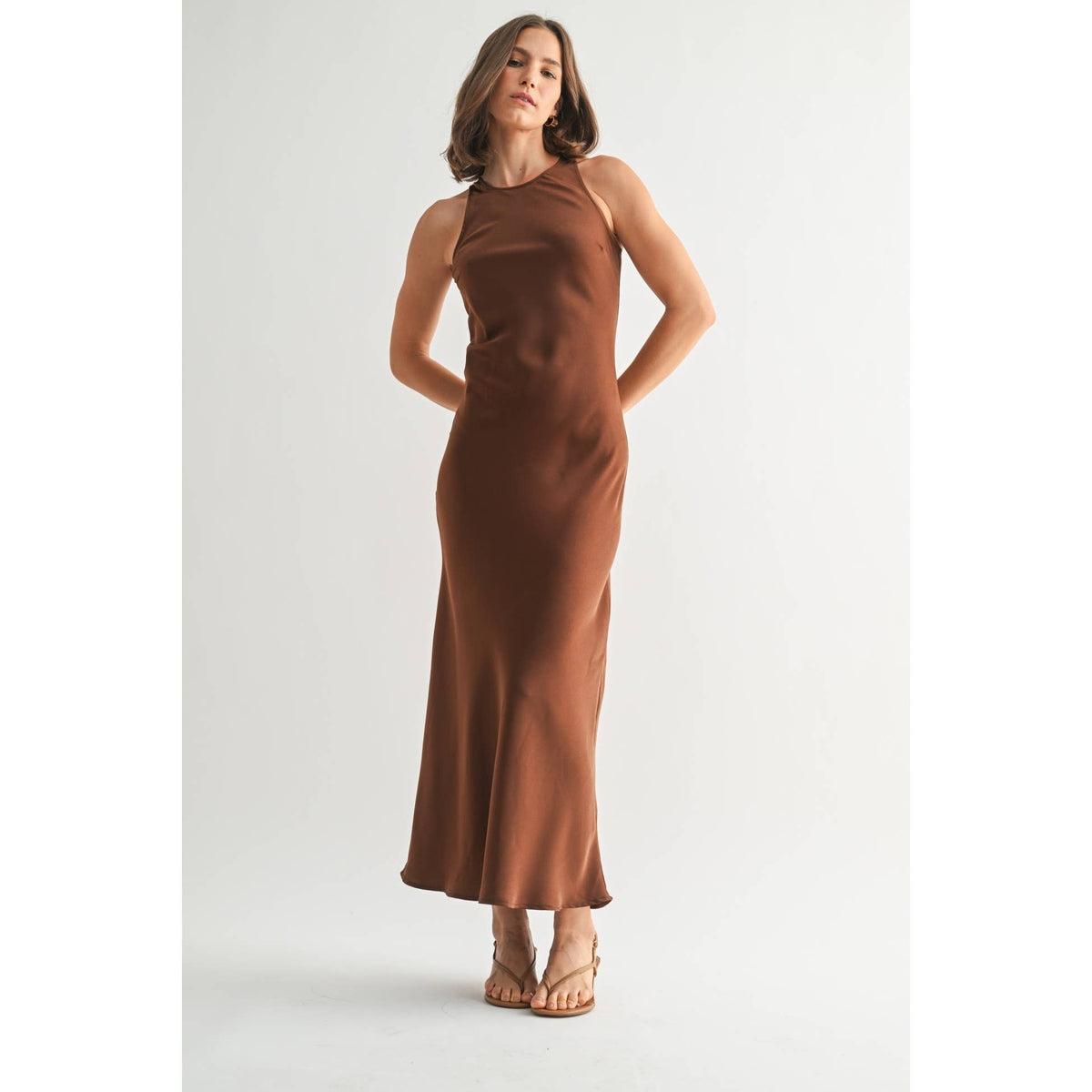 Satin Maxi Dress
