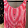 Coral Striped Tank