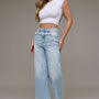 Hidden Jeans - Light Wash Clean Stretch Wideleg