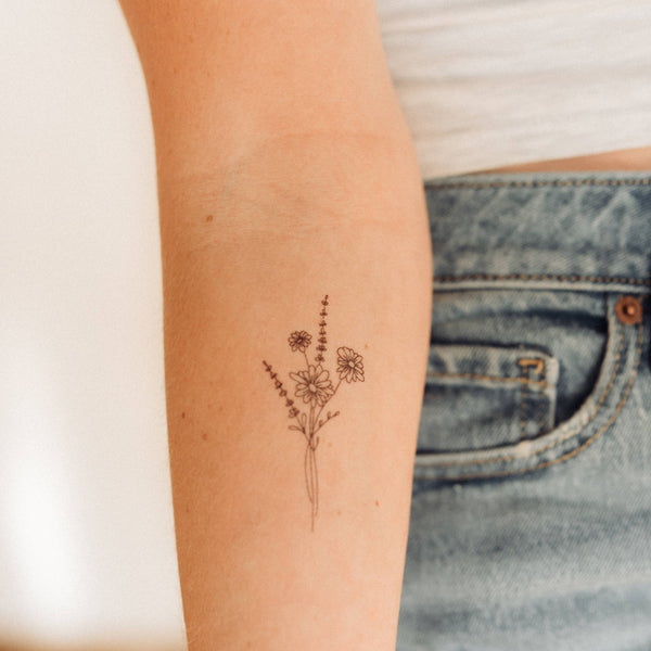 Daisy Temporary Tattoos