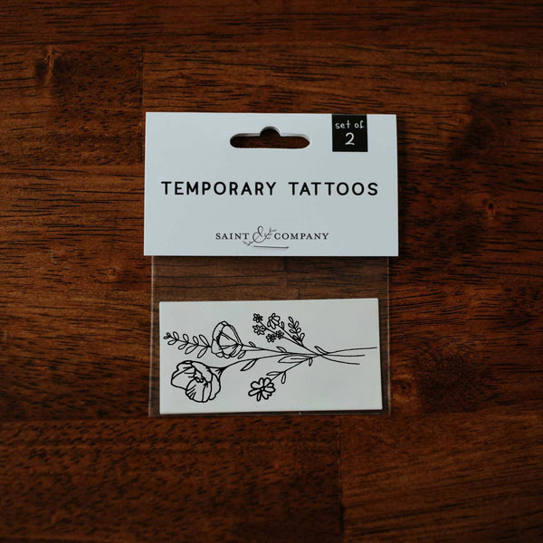 Saint & Company - Wildflower Temporary Tattoos