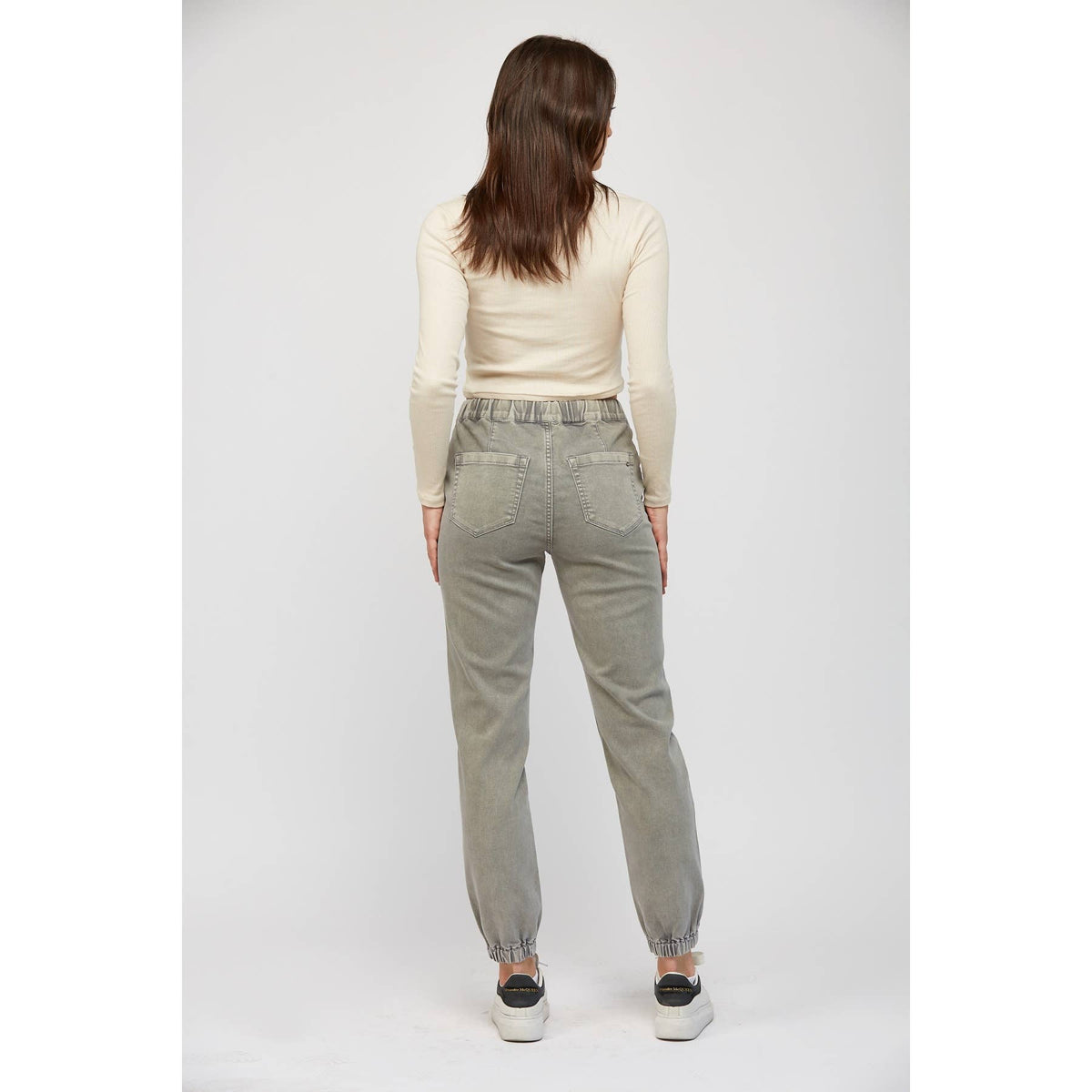 Mica Denim - High Rise Jogger Crop