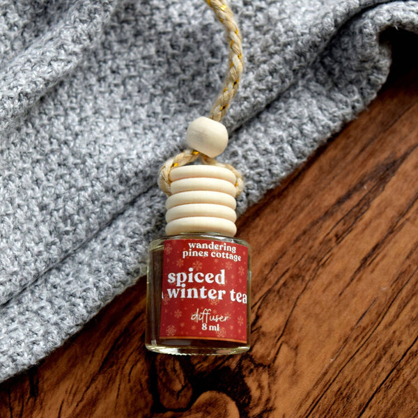 Wandering Pines Cottage - Hanging Car Diffuser 8 ml Spiced Winter Tea