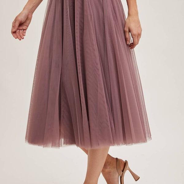 Tulle Midi Skirt