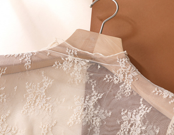 Floral Sheer Lace Mesh Layering Top