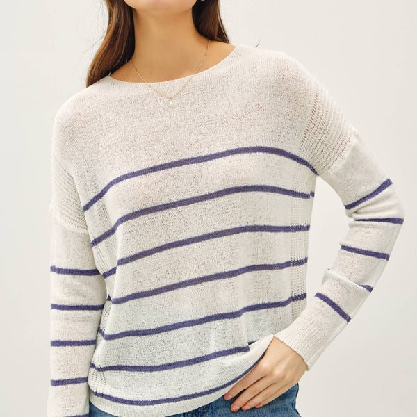 Bell Striped Lightweight Sweater