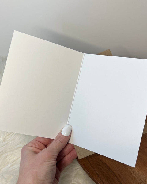 "If you were a tree, you would have rings" birthday card