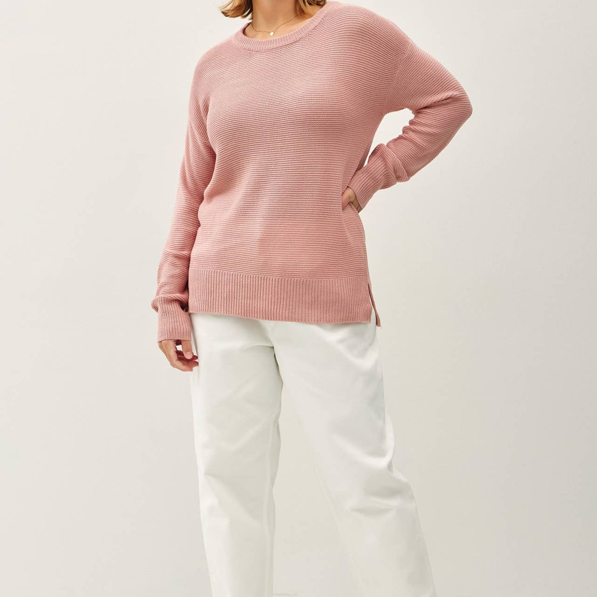 Boyfriend Material Sweater- Curvy