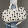 Panache Apparel Co. - White & Black Bows Duffel