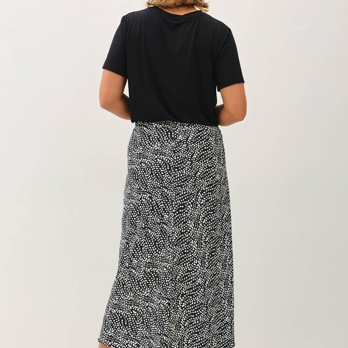Floral Print Midi Skirt- Curvy