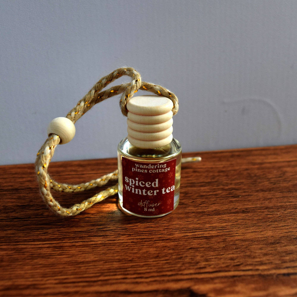 Wandering Pines Cottage - Hanging Car Diffuser 8 ml Spiced Winter Tea