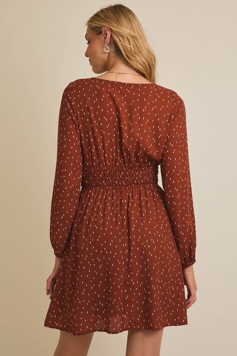 Sammy Round Neck Long Sleeve Dress
