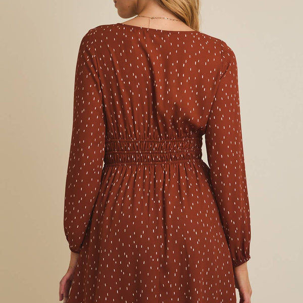 Sammy Round Neck Long Sleeve Dress