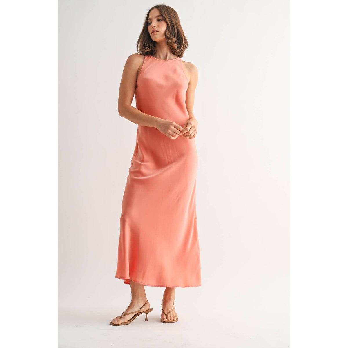 Satin Maxi Dress