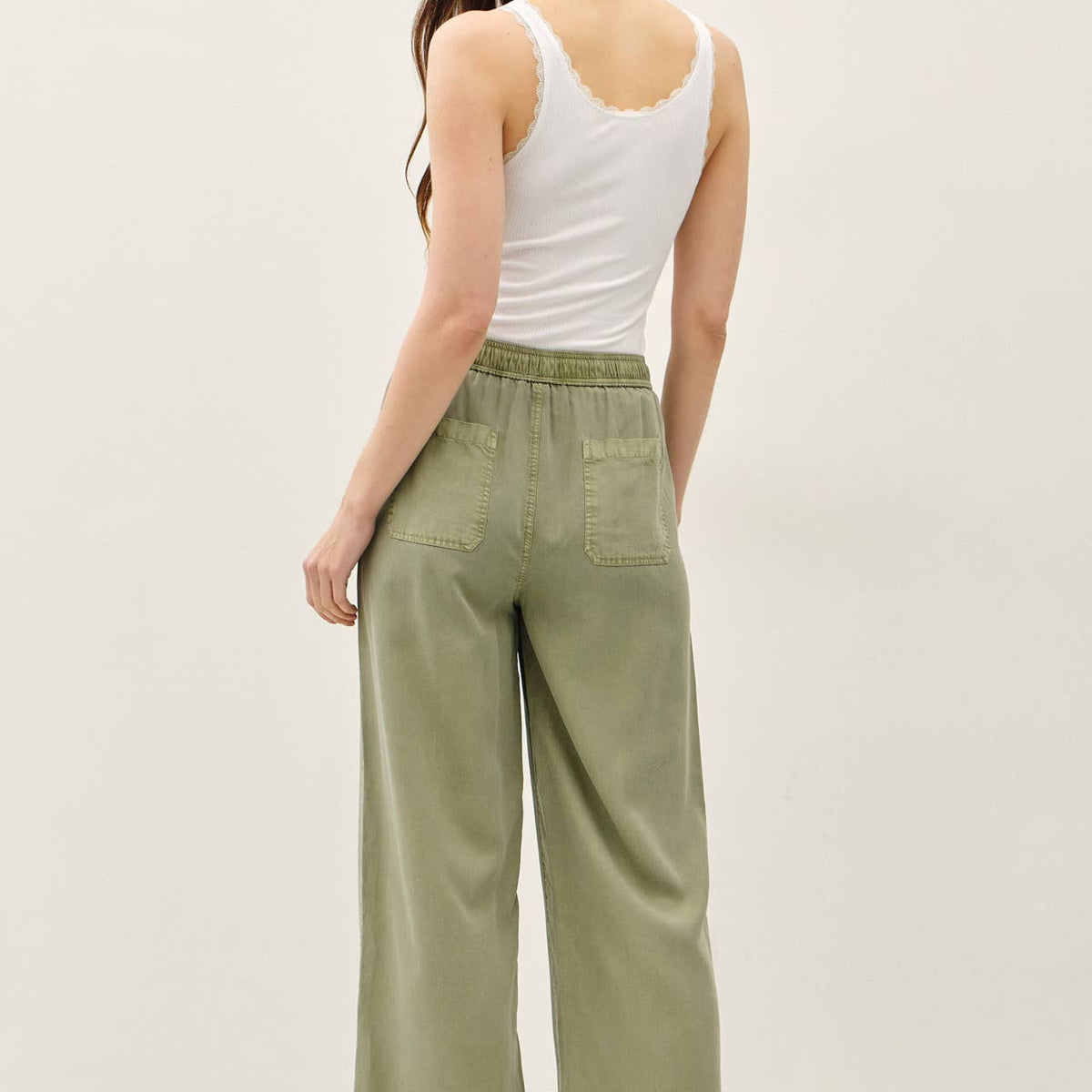 Tencel Wide Leg Pants