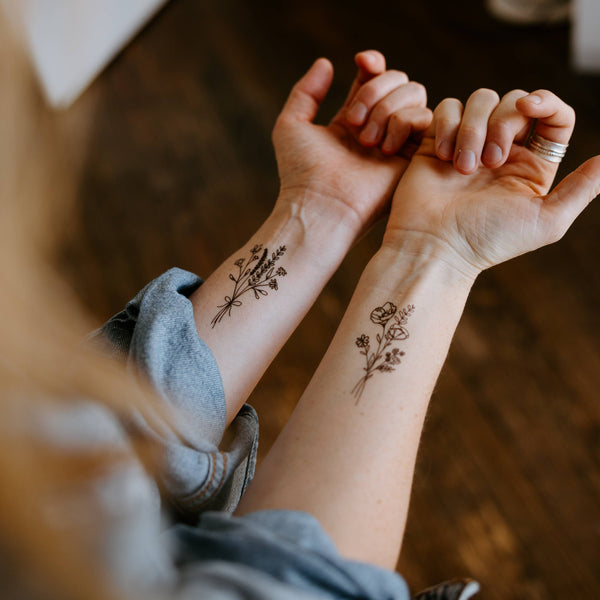 Saint & Company - Wildflower Temporary Tattoos