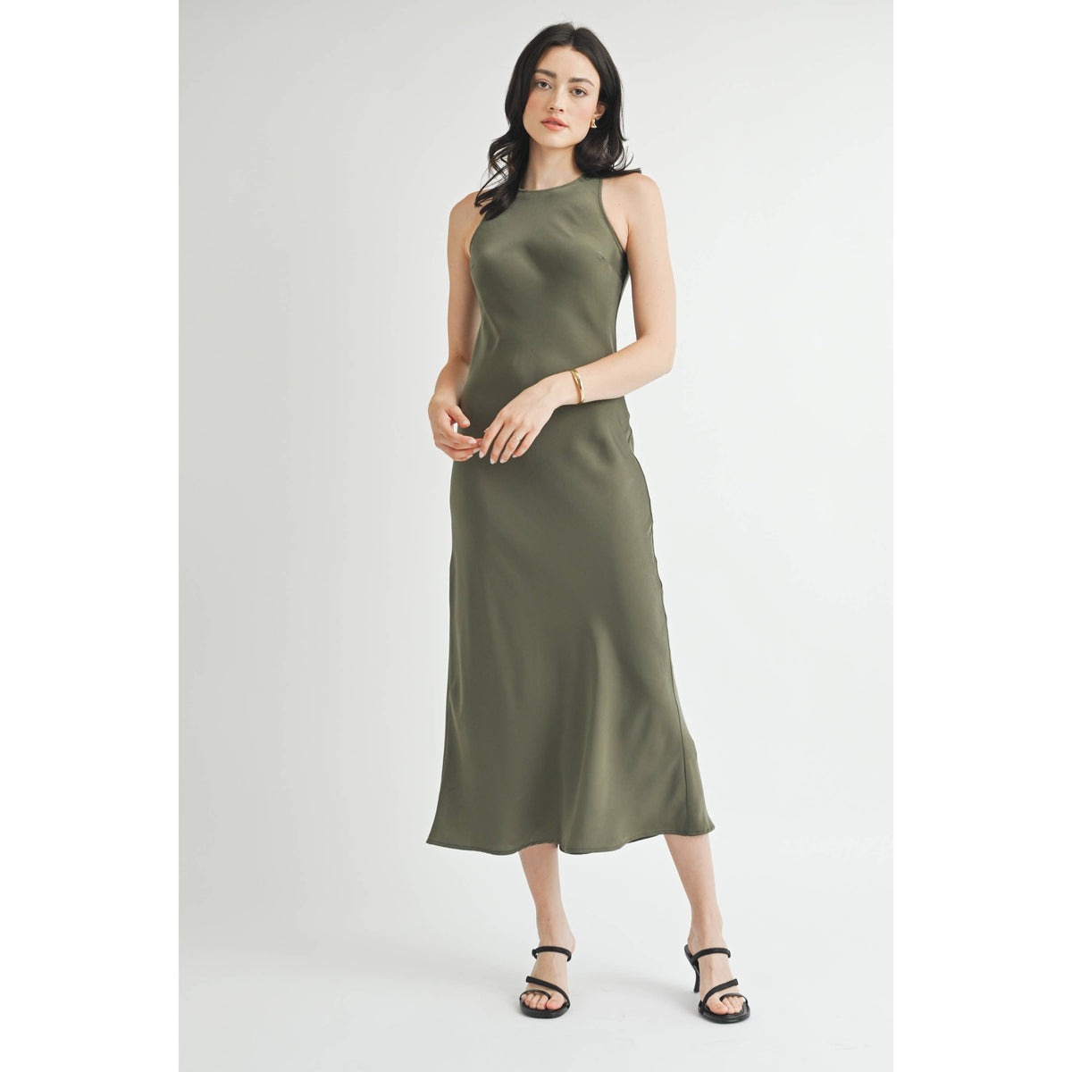 Satin Maxi Dress