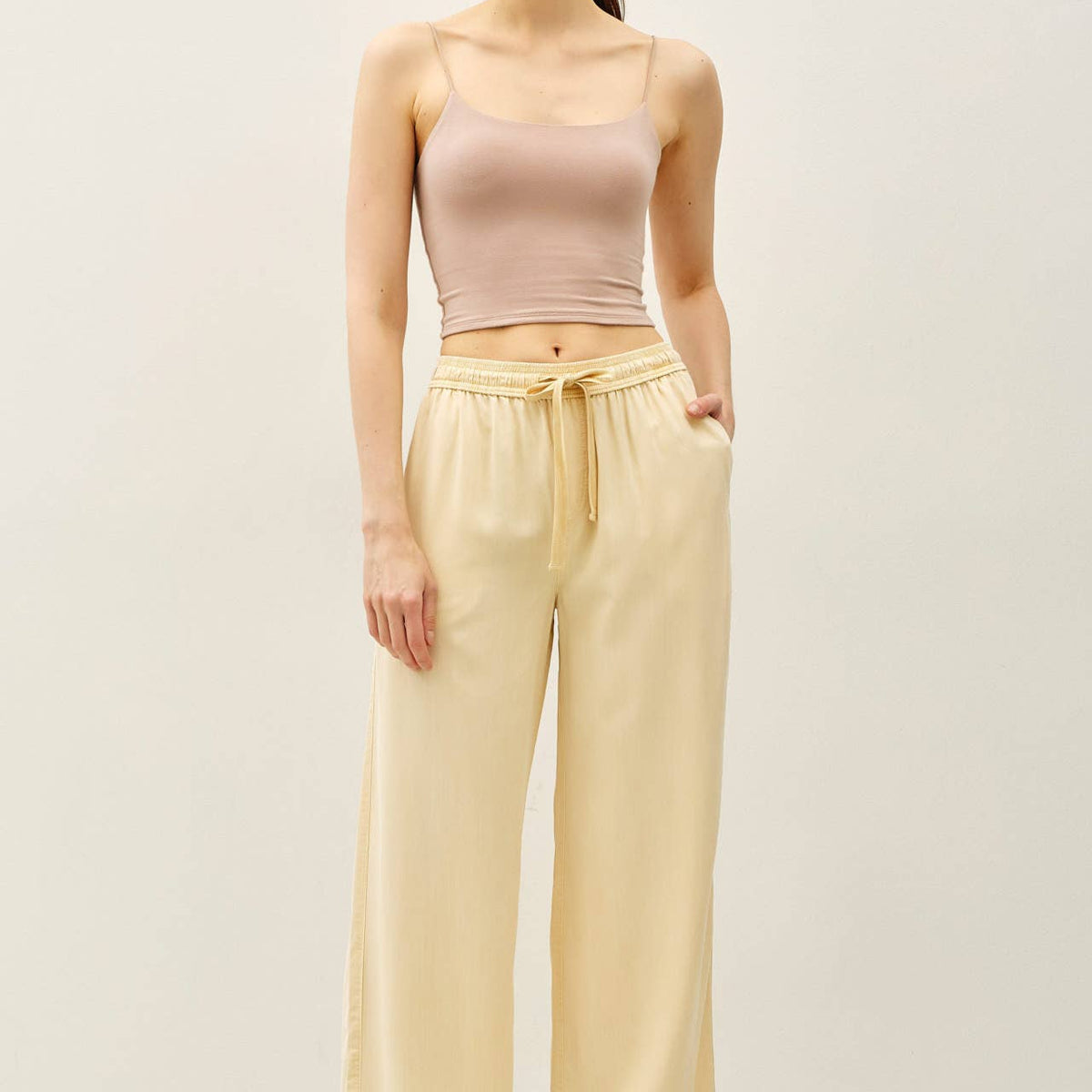 Tencel Wide Leg Pants
