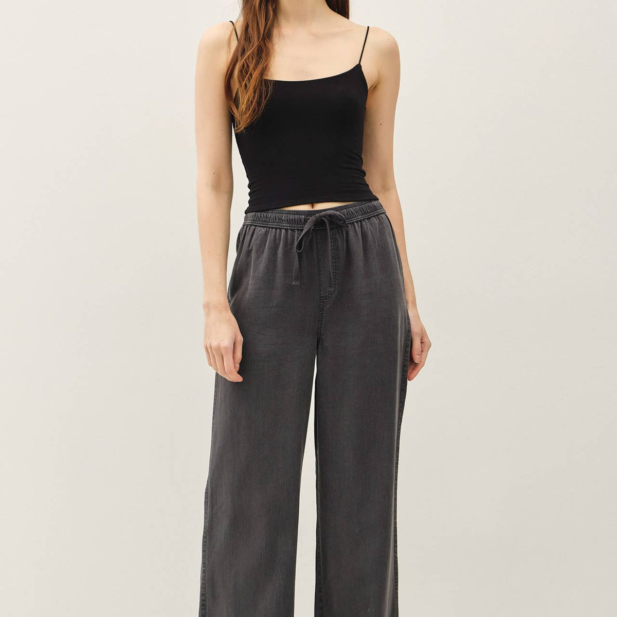 Tencel Wide Leg Pants
