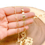 Beads Creation - Gold Paperclip Chain, Disc Link Chain by Foot, CH006/108M