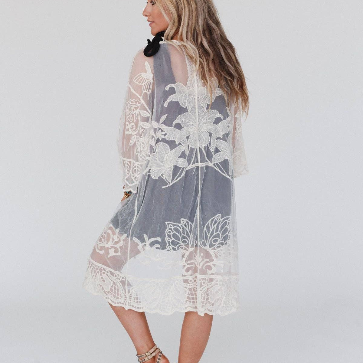 Butterfly Beach Kimono - Ivory