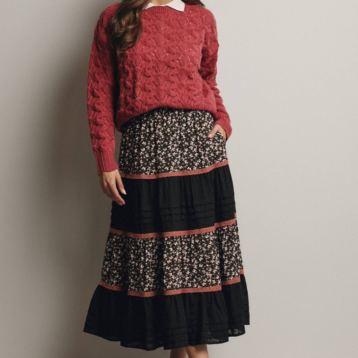 Willow Open-Knit Pointelle Sweater