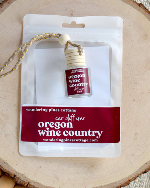 Wandering Pines Cottage - Hanging Car Diffuser 8 ml Oregon Wine Country