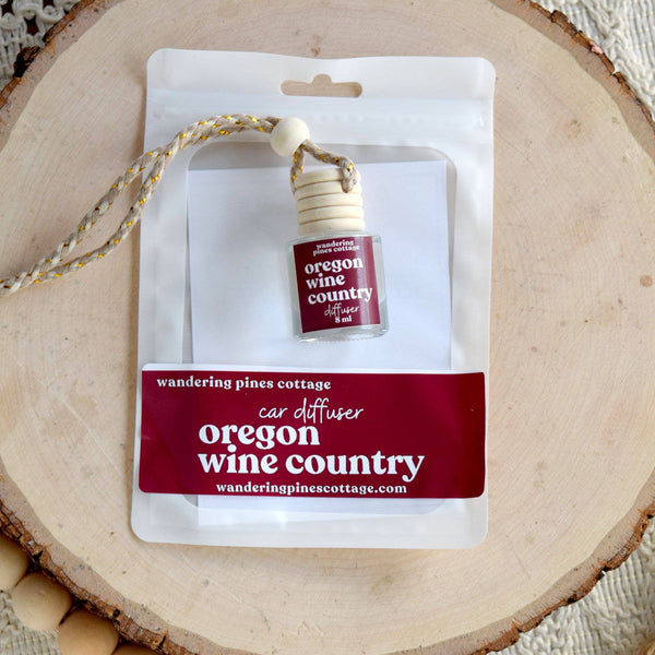 Wandering Pines Cottage - Hanging Car Diffuser 8 ml Oregon Wine Country