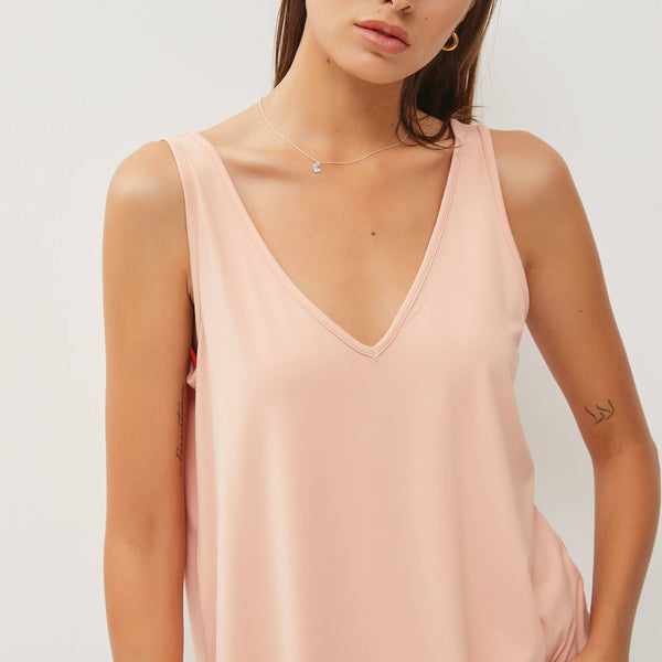 Bamboo Basic V Neck Tank