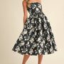 Ashley Strapless Floral A-Line Mini Dress