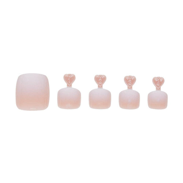 Glamnetic - Creamer Toenail | Toe Press-On Nail | Neutral Ombre