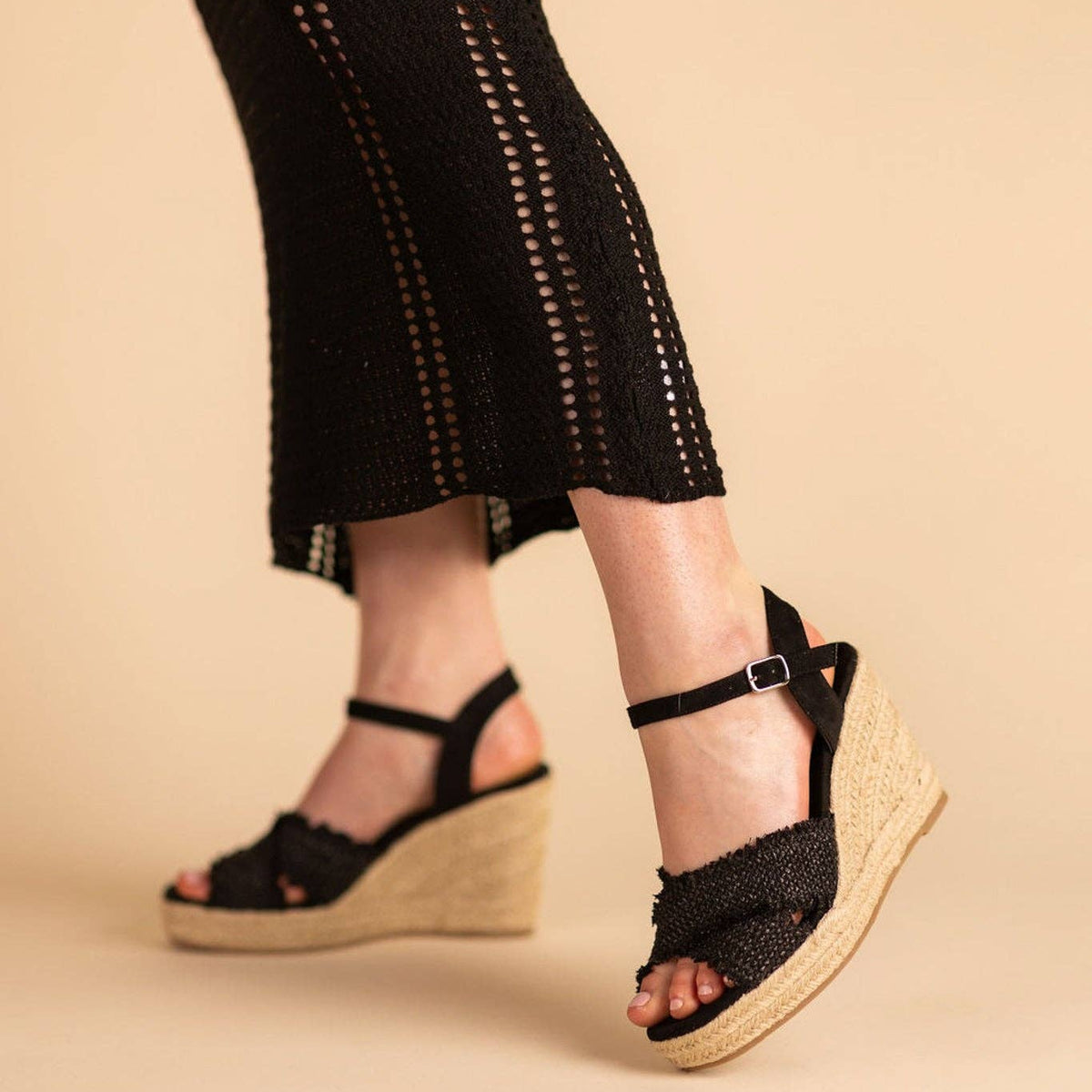 Elinor Wedge in Black
