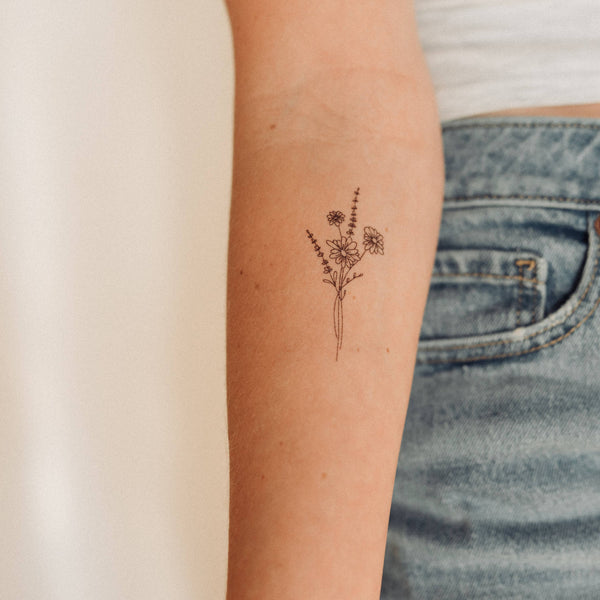 Daisy Temporary Tattoos