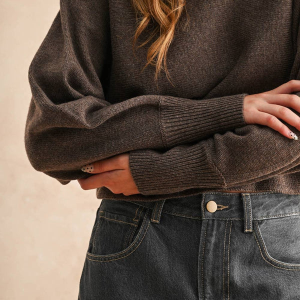 Boat Neck Sweater Top