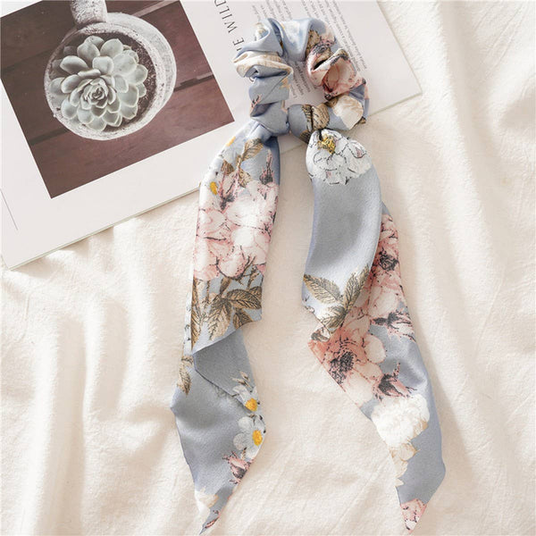 Floral Scrunchi with Tails