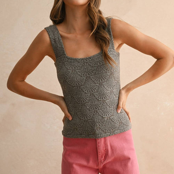 Strechy Washed Detail Knitted Top